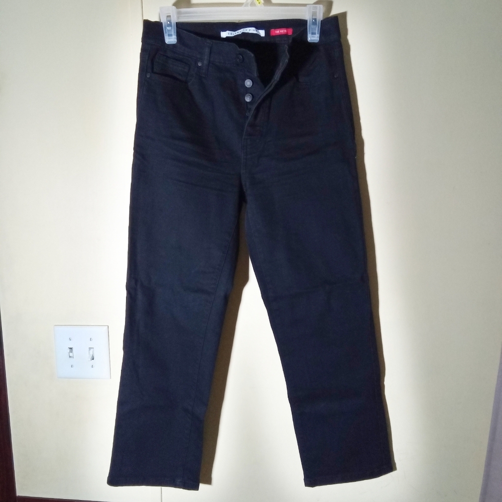 woman's Celebrity pink black the retro high rise pants
